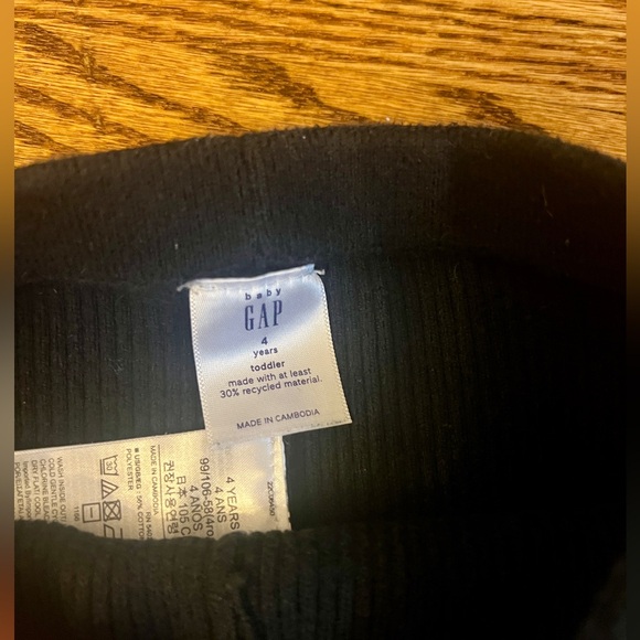 babyGap Toddler girls black ribbed legging size 4T - Picture 2 of 4